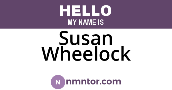 Susan Wheelock
