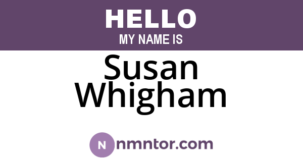 Susan Whigham