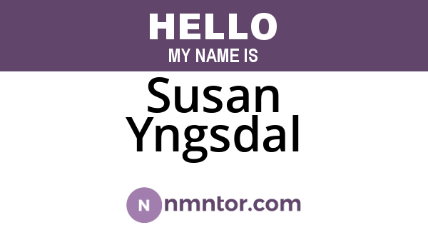 Susan Yngsdal
