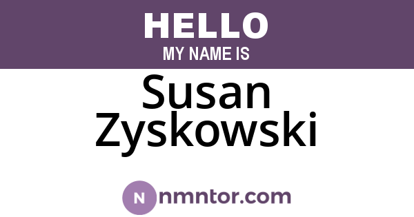 Susan Zyskowski