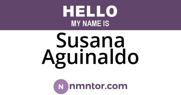 Susana Aguinaldo