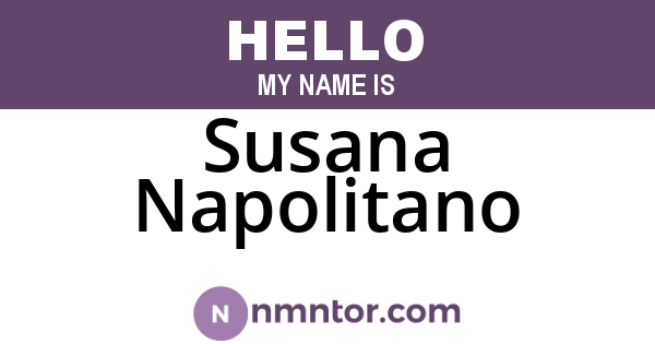 Susana Napolitano