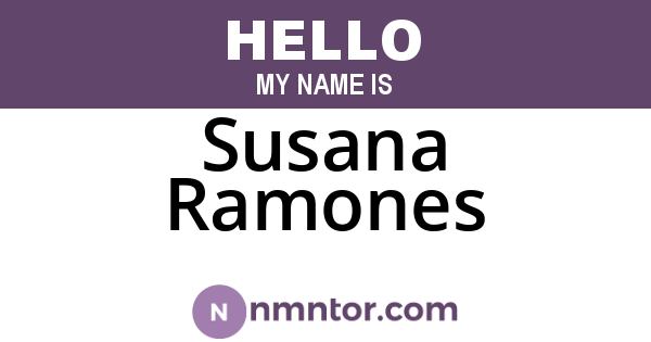 Susana Ramones