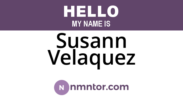Susann Velaquez