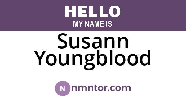 Susann Youngblood
