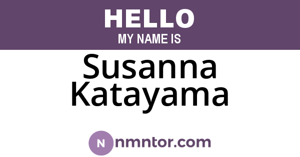 Susanna Katayama
