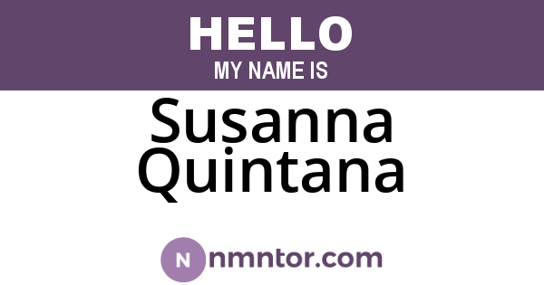 Susanna Quintana