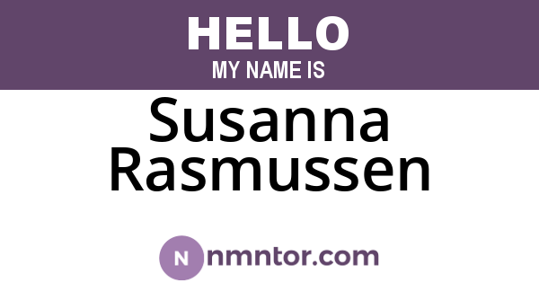 Susanna Rasmussen