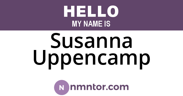 Susanna Uppencamp