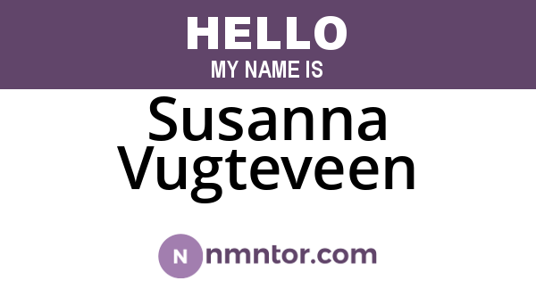 Susanna Vugteveen