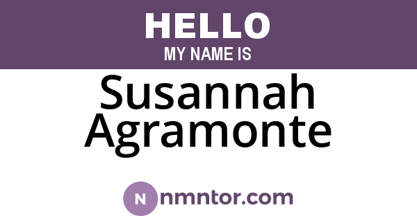 Susannah Agramonte