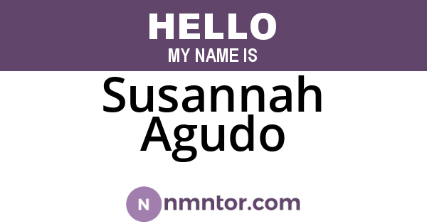 Susannah Agudo