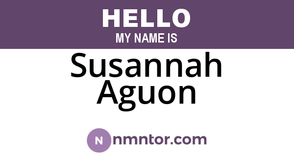 Susannah Aguon