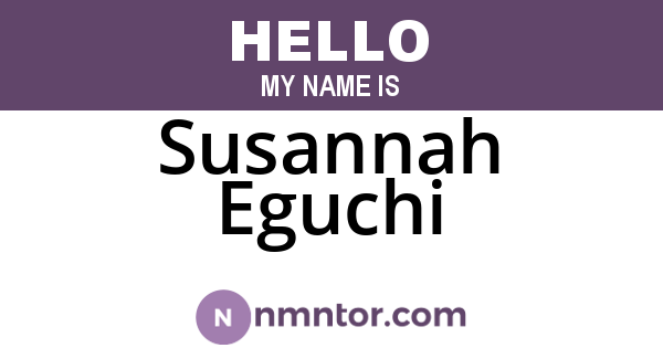 Susannah Eguchi