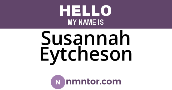 Susannah Eytcheson