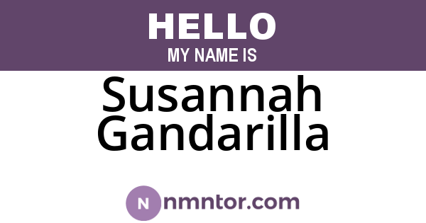 Susannah Gandarilla