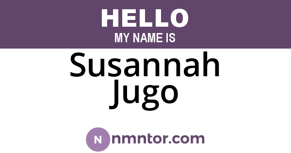 Susannah Jugo