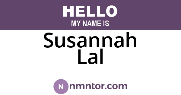 Susannah Lal