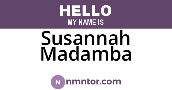 Susannah Madamba