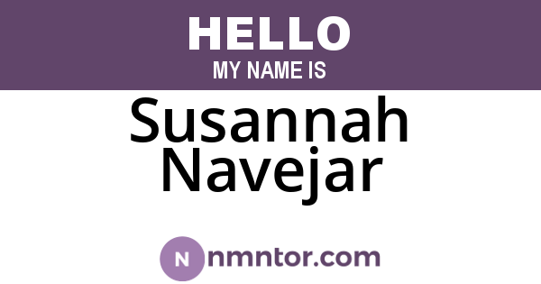 Susannah Navejar