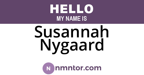 Susannah Nygaard