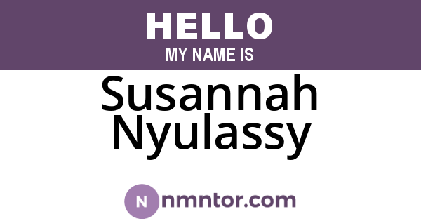 Susannah Nyulassy