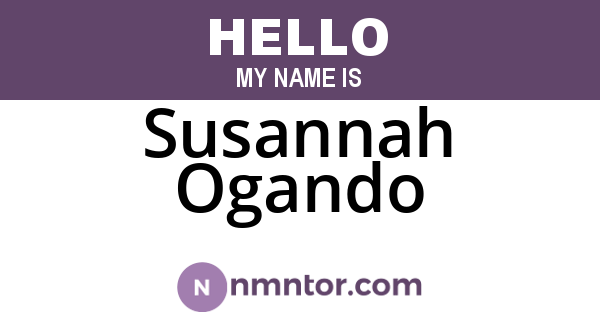 Susannah Ogando