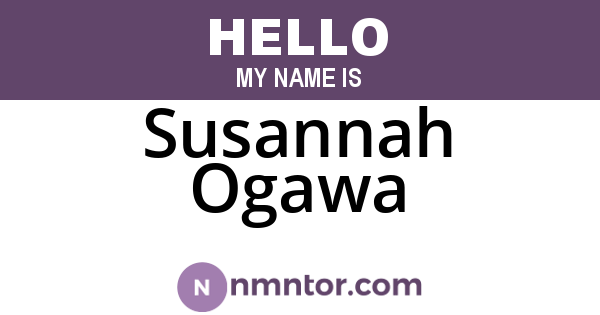 Susannah Ogawa