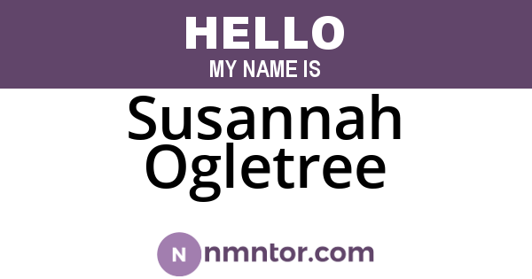 Susannah Ogletree