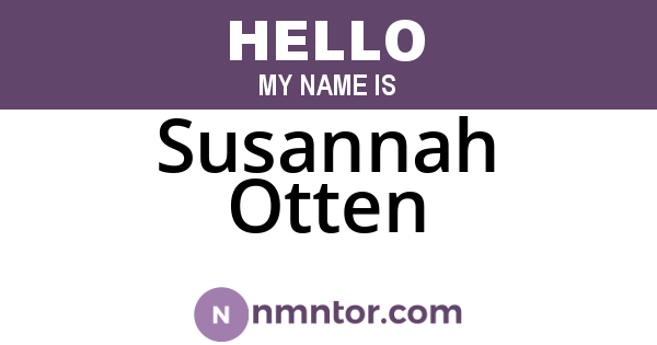 Susannah Otten