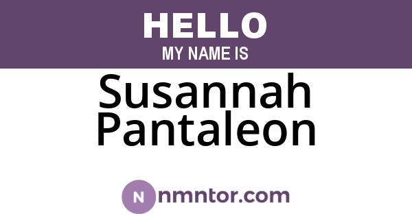 Susannah Pantaleon
