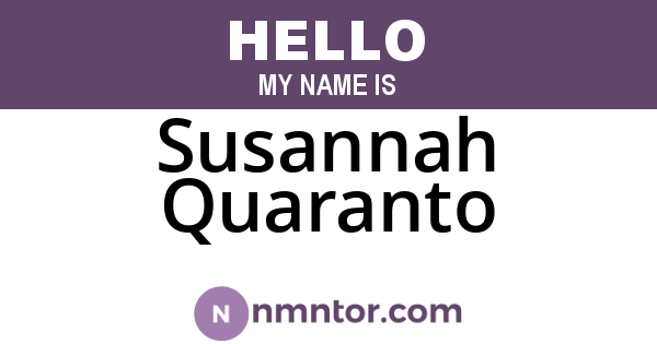 Susannah Quaranto