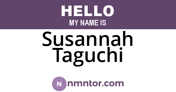 Susannah Taguchi