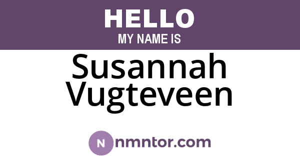 Susannah Vugteveen