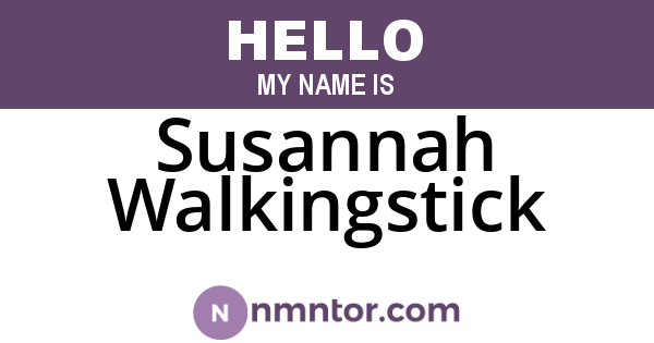 Susannah Walkingstick