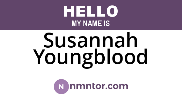 Susannah Youngblood