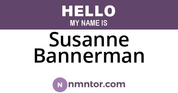 Susanne Bannerman