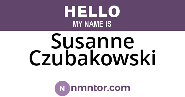 Susanne Czubakowski