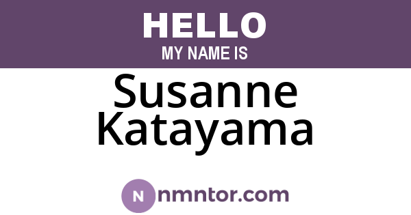 Susanne Katayama