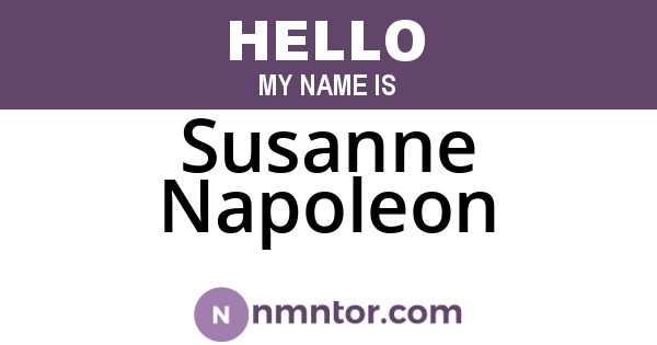 Susanne Napoleon