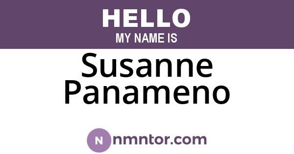 Susanne Panameno