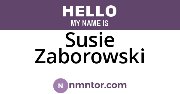Susie Zaborowski