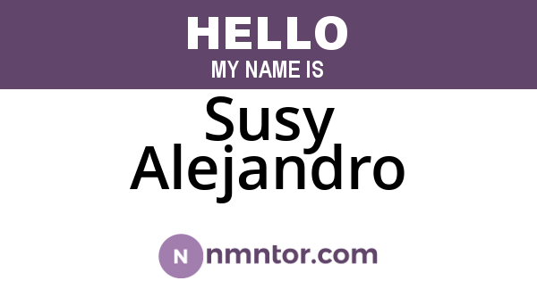 Susy Alejandro