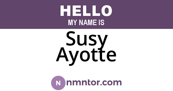 Susy Ayotte