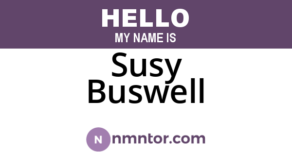 Susy Buswell