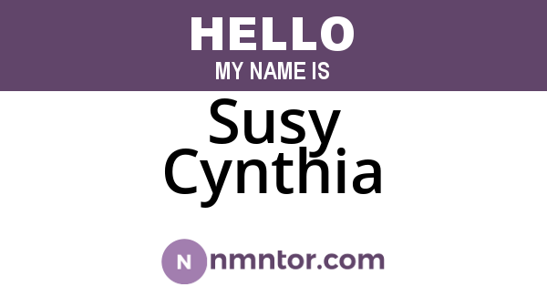 Susy Cynthia
