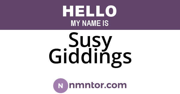 Susy Giddings