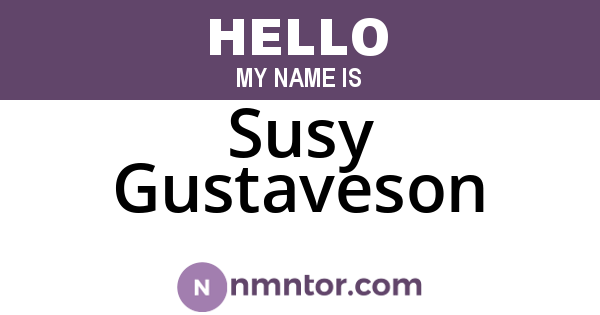 Susy Gustaveson