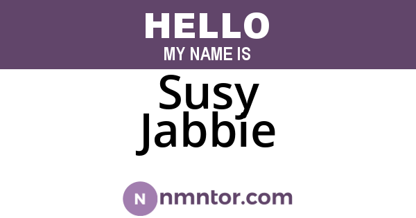 Susy Jabbie