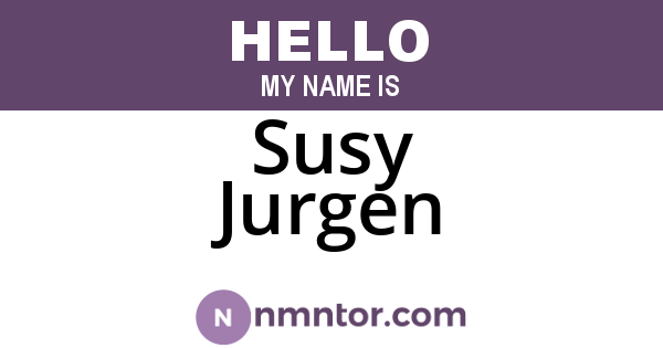 Susy Jurgen